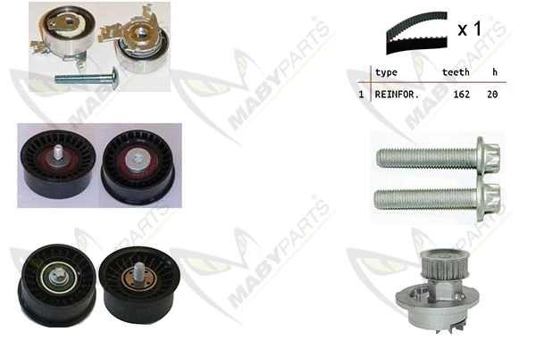 Water Pump & Timing Belt Kit (OBKWP0123)