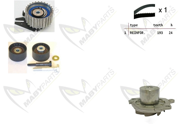 Water Pump & Timing Belt Kit (OBKWP0099)