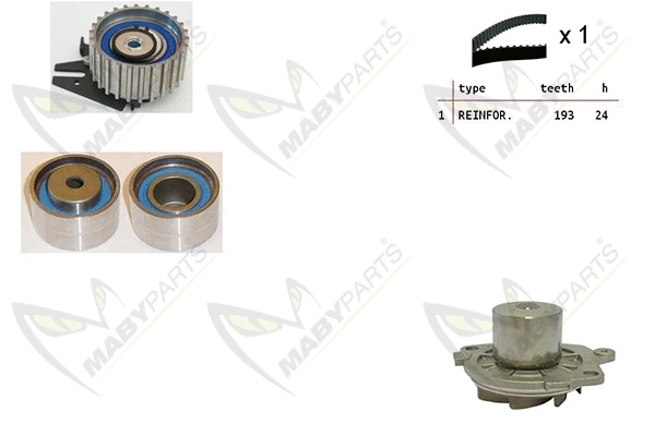Water Pump & Timing Belt Kit (OBKWP0107)