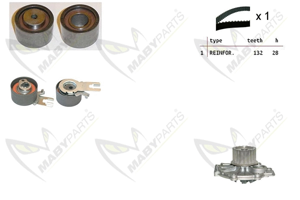Water Pump & Timing Belt Kit (OBKWP0085)