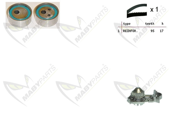 Water Pump & Timing Belt Kit (OBKWP0147)