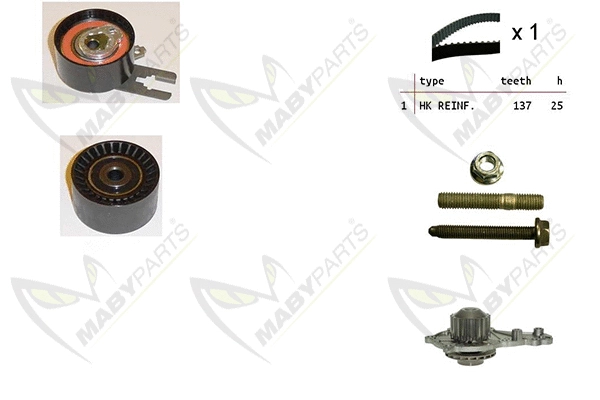 Water Pump & Timing Belt Kit (OBKWP0058)