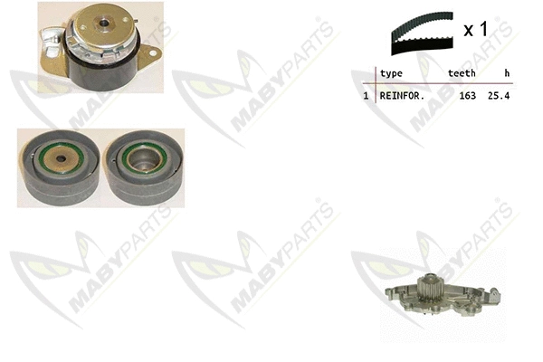 Water Pump & Timing Belt Kit (OBKWP0152)