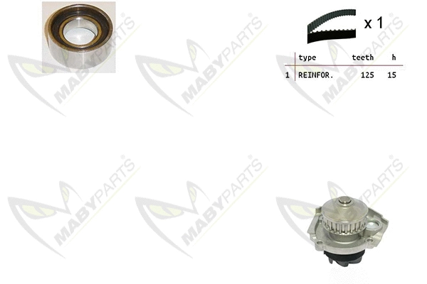 Water Pump & Timing Belt Kit (OBKWP0056)