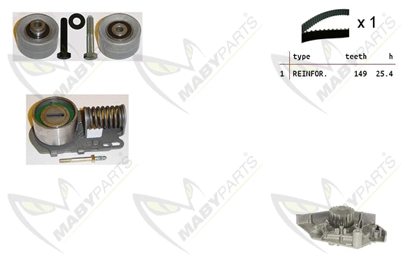 Water Pump & Timing Belt Kit (OBKWP0103)