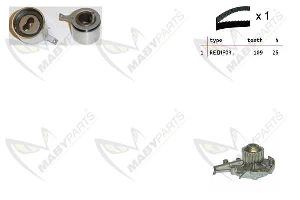 Water Pump & Timing Belt Kit (OBKWP0127)