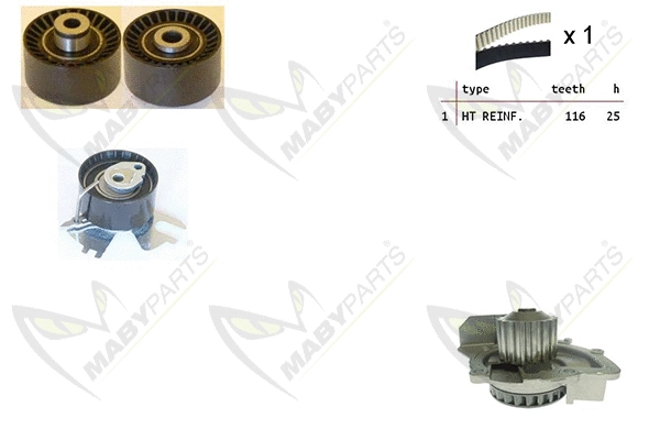 Water Pump & Timing Belt Kit (OBKWP0132)