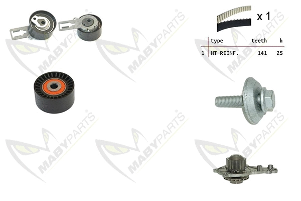 Water Pump & Timing Belt Kit (OBKWP0131)