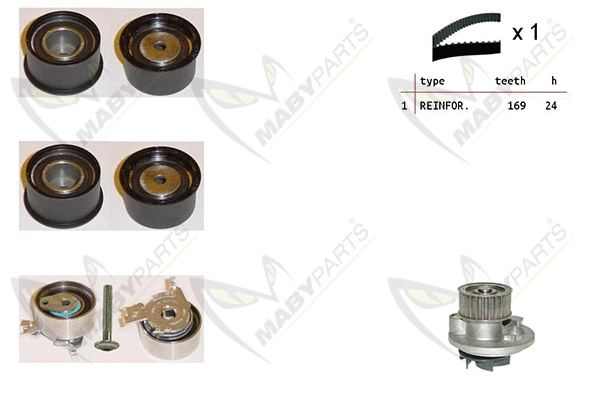 Water Pump & Timing Belt Kit (OBKWP0146)