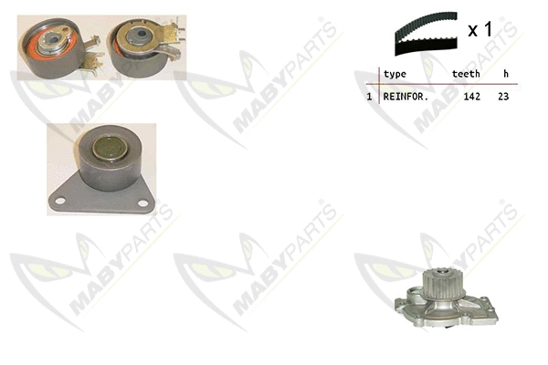 Water Pump & Timing Belt Kit (OBKWP0153)