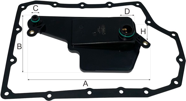 Oil filter, automated manual transmission (AMT)