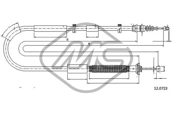 Cable Pull, parking brake (81369)