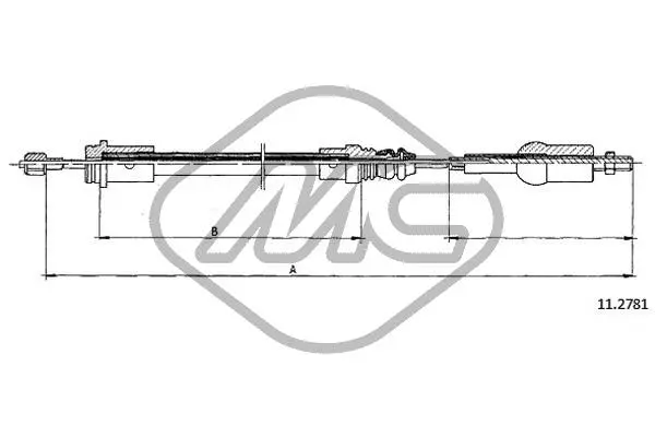 Cable Pull, clutch control (82918)