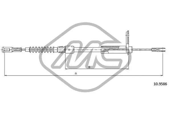 Cable Pull, parking brake (81011)