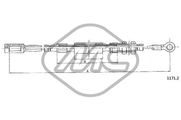 Cable Pull, parking brake (81410)