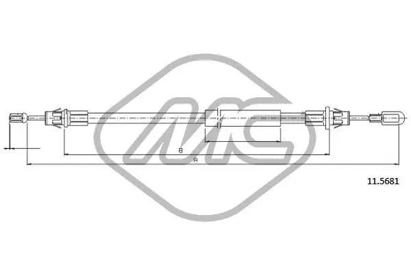 Cable Pull, parking brake (81856)