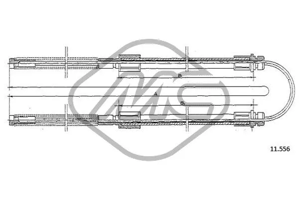 Cable Pull, parking brake (81767)