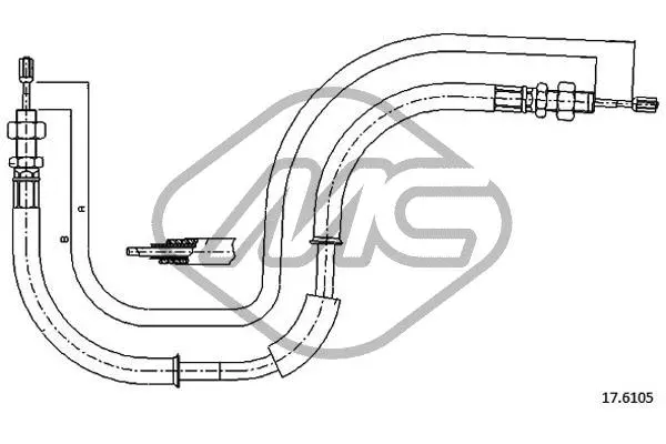 Cable Pull, parking brake (83923)