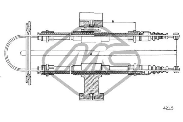 Cable Pull, parking brake (82089)
