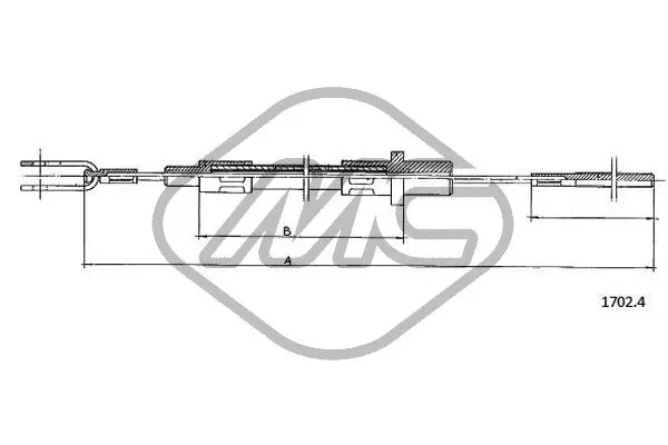 Cable Pull, clutch control (81101)