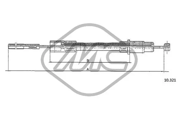 Cable Pull, clutch control (83616)