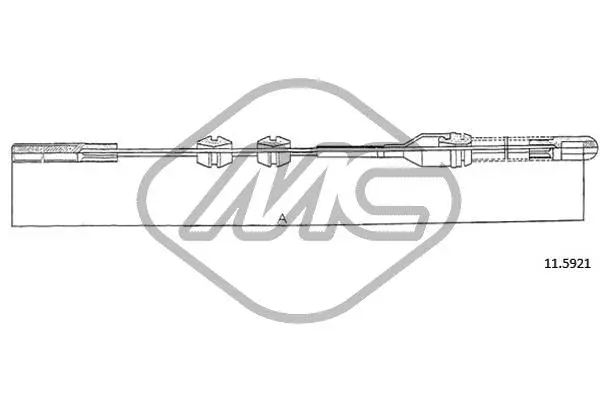 Cable Pull, parking brake (82495)