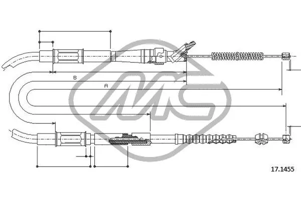 Cable Pull, parking brake (83436)