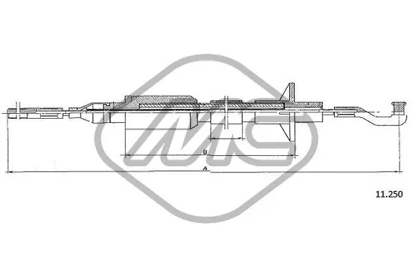 Cable Pull, clutch control (82380)