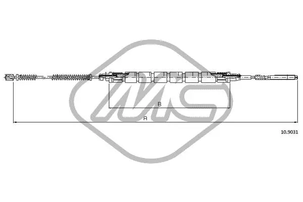 Cable Pull, parking brake (83283)