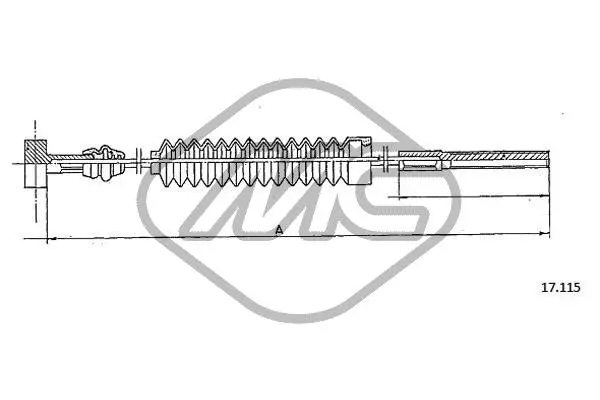 Cable Pull, parking brake (83389)