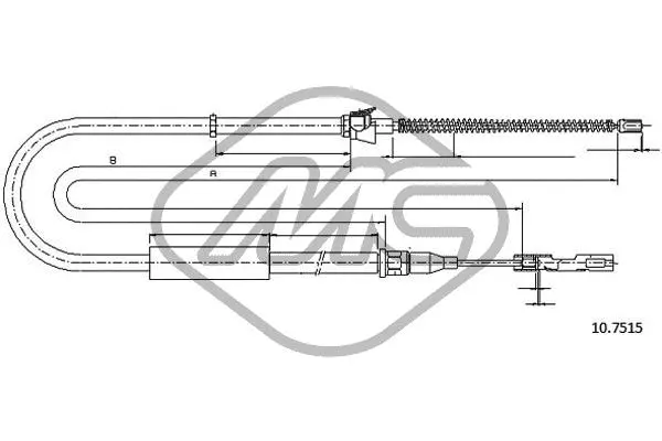 Cable Pull, parking brake (80583)