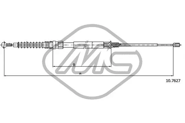 Cable Pull, parking brake (83766)