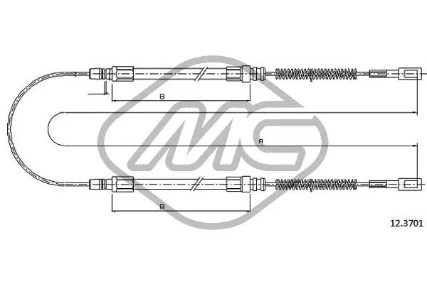 Cable Pull, parking brake (81370)