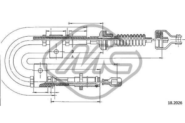 Cable Pull, clutch control (82239)
