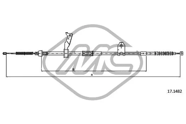 Cable Pull, parking brake (83526)