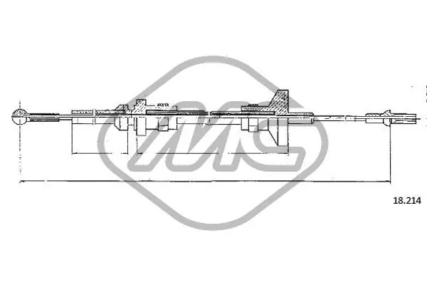 Cable Pull, clutch control (83918)