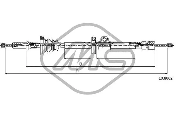 Cable Pull, parking brake (83573)