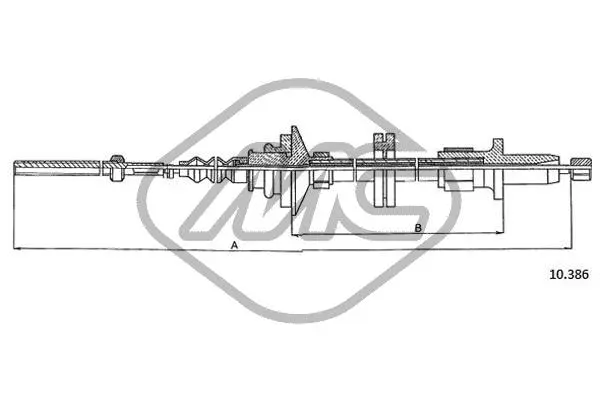 Cable Pull, clutch control (83543)