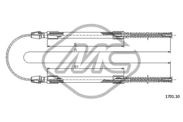 Cable Pull, parking brake (81310)