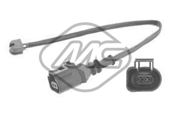 Warning Contact, brake pad wear (02121)
