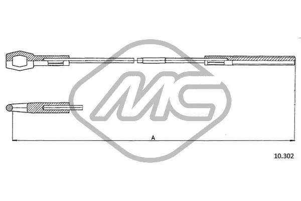 Cable Pull, clutch control (83607)