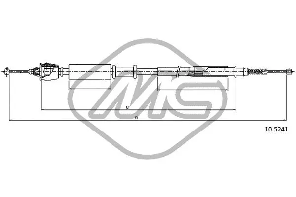 Cable Pull, parking brake (82179)