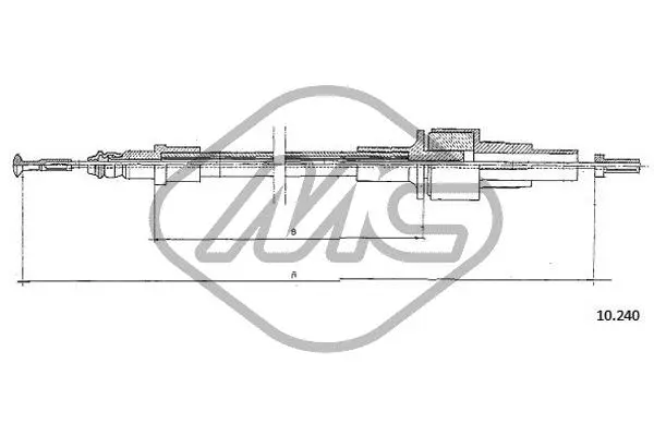 Cable Pull, clutch control (81636)
