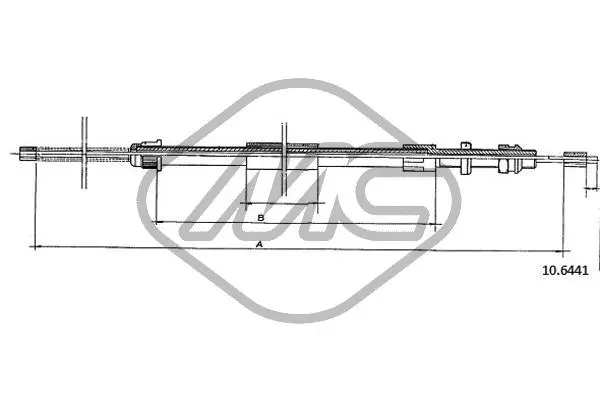Cable Pull, parking brake (82808)