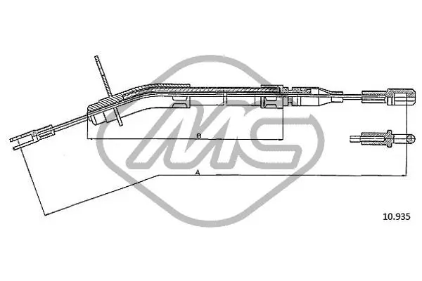 Cable Pull, parking brake (80926)