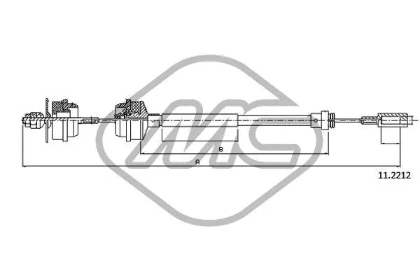 Cable Pull, clutch control (80734)
