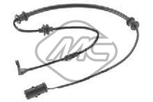 Warning Contact, brake pad wear (02111)