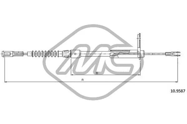 Cable Pull, parking brake (81012)
