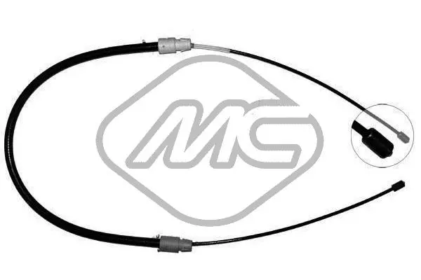 Cable Pull, parking brake (80950)