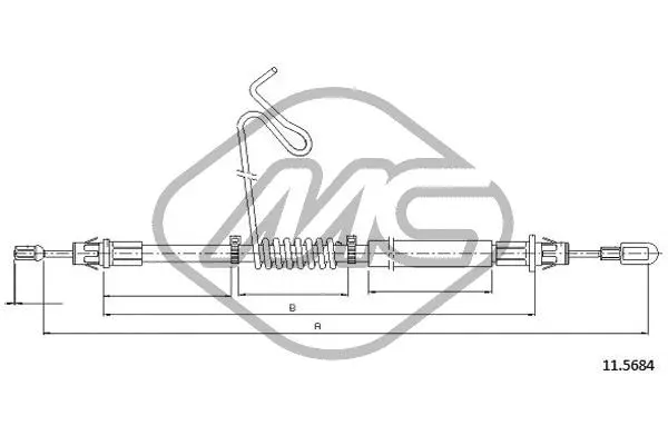 Cable Pull, parking brake (81859)